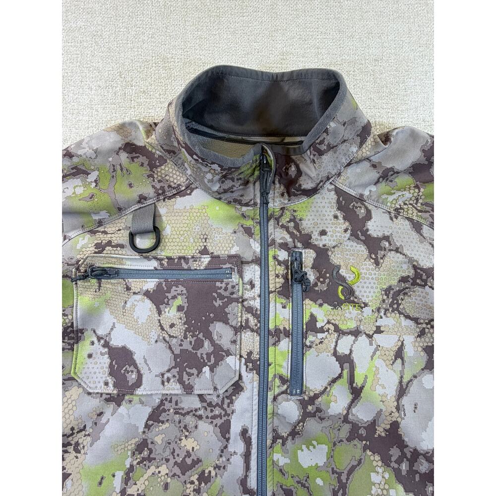 Sixsite Mens 2XL Tan Green Rana Camo Soft Shell Full Zip Hunting Jacket Outdoor - Picture 7 of 12